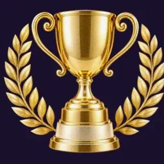 Gold trophy cup — Tab66